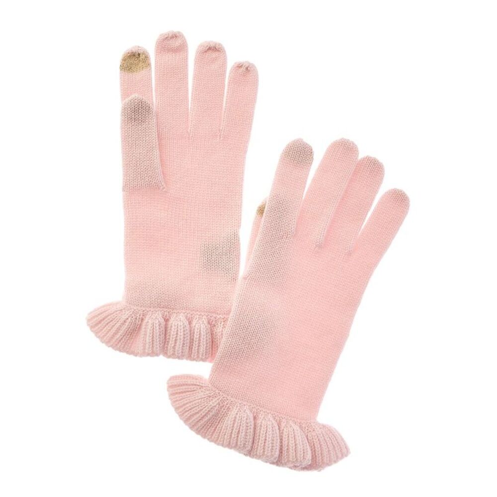 Sofiacashmere Touchscreen Cashmere Gloves, Pink